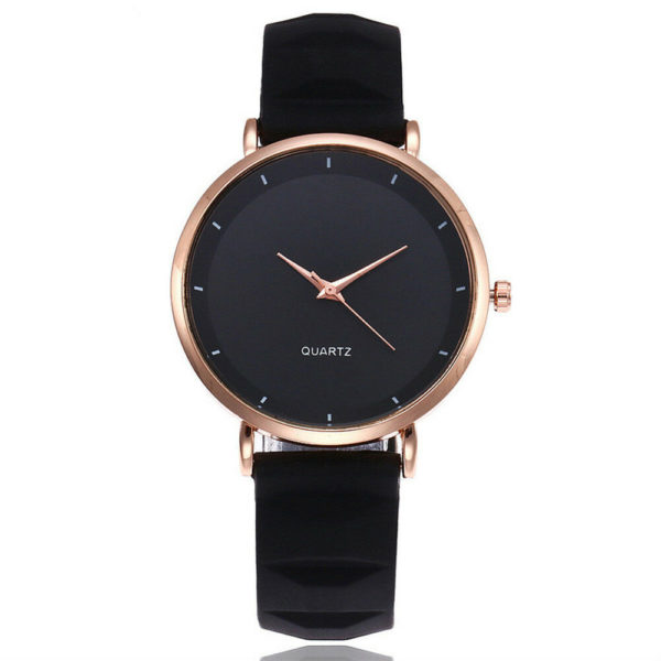 Луксозен дамски минималистичен часовник - черен