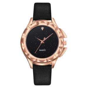 Луксозен дамски часовник - черен