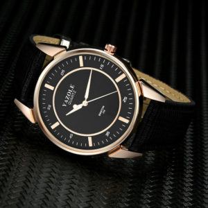 Луксозен мъжки часовник - черен