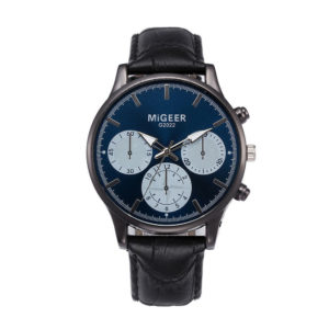 Луксозен мъжки часовник Migeer - черен