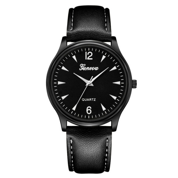 Стилен унисекс часовник - черен